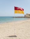 The Swim Sign on the beach in Muscat -1