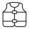 Swim swimming vest float single icon with outline style