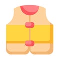 Swim swimming vest float single isolated icon with flat style