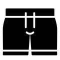 Swim trunks icon, Summer vacation related vector