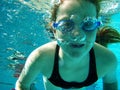 Swim underwater Royalty Free Stock Photo