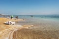 Swimers in dead sea, Ein Bokek, Israel.