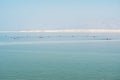 Swimers in Dead sea, Ein Bokek, Israel.