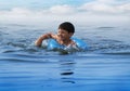 Swiming boy Royalty Free Stock Photo