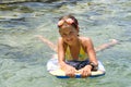 Swiming girl Royalty Free Stock Photo