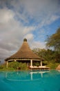 Swiming pool in a lodge Royalty Free Stock Photo