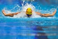 Swimmer competing in Dinamo pool in Romanian International Championship Swimming