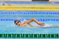 Swimmer competing in Dinamo pool in Romanian International Championship Swimming