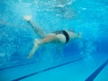 Swimmer in comptition Royalty Free Stock Photo