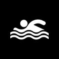 Swimmer icon. Beach and vacation icon vector illustration Royalty Free Stock Photo