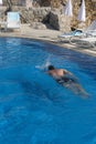Swimmer in the pool Royalty Free Stock Photo