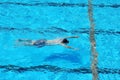 Swimmer in a pool Royalty Free Stock Photo