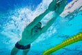 Swimmer in Pool Underwater