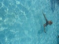 Swimmer at swimming pool