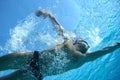 Swimmer in the swimming pool