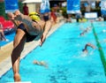 Swimmers at the Cool Swim meeting, Meran, Italy, 2019