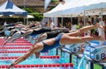 Swimmers at the Cool Swim meeting, Meran, Italy, 2019