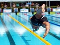 Swimmers at the Cool Swim meeting, Meran, Italy, 2019