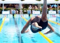 Swimmers at the Cool Swim meeting, Meran, Italy, 2019