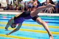 Swimmers at the Cool Swim meeting, Meran, Italy, 2019