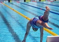 Swimmers at the Cool Swim meeting, Meran, Italy, 2019