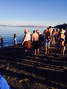 Swimmers Dare Cold Waters In 2015 Polar Bear Plunge