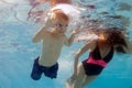Swimmig pool underwater scene Royalty Free Stock Photo