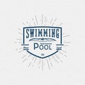 Swimming badges logos and labels for any use