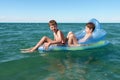 Swimming boys Royalty Free Stock Photo
