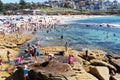 Swimming at Bronte Beach, Sydney, Australia Royalty Free Stock Photo