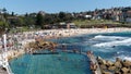 Swimming at Bronte Beach, Sydney, Australia Royalty Free Stock Photo