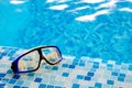 Swimming diving mask (goggles) Royalty Free Stock Photo