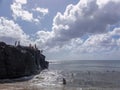 Swimming and diving at Waimea Bay Royalty Free Stock Photo