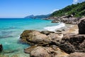 Swimming and enjoying the beach and nature of Lopes Mendes at Ilha Grande. Brazil. Rio do Janeiro.