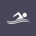 Swimming icon illustration Royalty Free Stock Photo