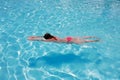 Swimming girl