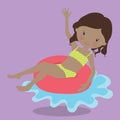 swimming girl floater 03