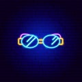 Swimming Glasses Neon Sign