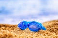 Swimming Goggles Beach Royalty Free Stock Photo