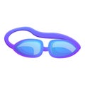 Swimming goggles icon, cartoon style