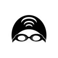 Swimming goggles icon symbol,illustration design template Royalty Free Stock Photo