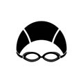 Swimming goggles icon symbol,illustration design template Royalty Free Stock Photo