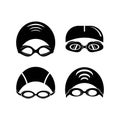 Swimming goggles icon symbol,illustration design template Royalty Free Stock Photo