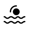 Swimming Icon Vector Symbol Design Illustration Royalty Free Stock Photo