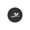 Swimming illustration icon Royalty Free Stock Photo