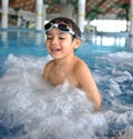 Swimming kid Royalty Free Stock Photo