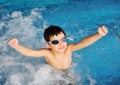 Swimming kid Royalty Free Stock Photo