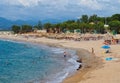 Swimming at Kyparissia Beach, Western Peloponnese, Greece Royalty Free Stock Photo