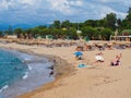 Swimming at Kyparissia Beach, Western Peloponnese, Greece Royalty Free Stock Photo