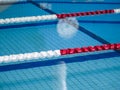 Swimming lane ropes Royalty Free Stock Photo